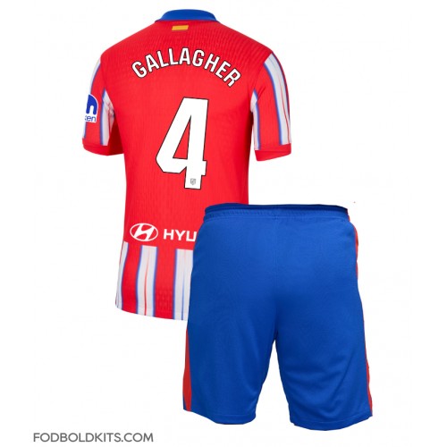 Atletico Madrid Conor Gallagher #4 Hjemmebanesæt Børn 2024-25 Kortærmet (+ Korte bukser)